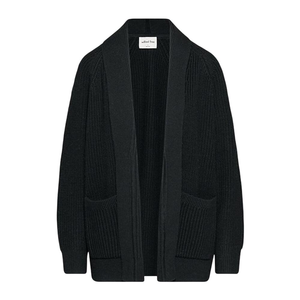 Wilfred Free Cozy Black Travel Cardigan Size 2XS